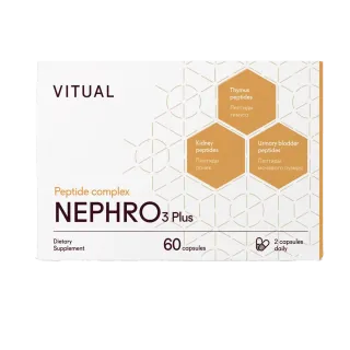 Комплекс пептидов Нефро 3 Плюс (Nephro 3 Plus), 60 капсул, VITUAL